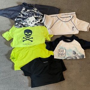 Swim Shirts Rashguards Boy Bundle 3T